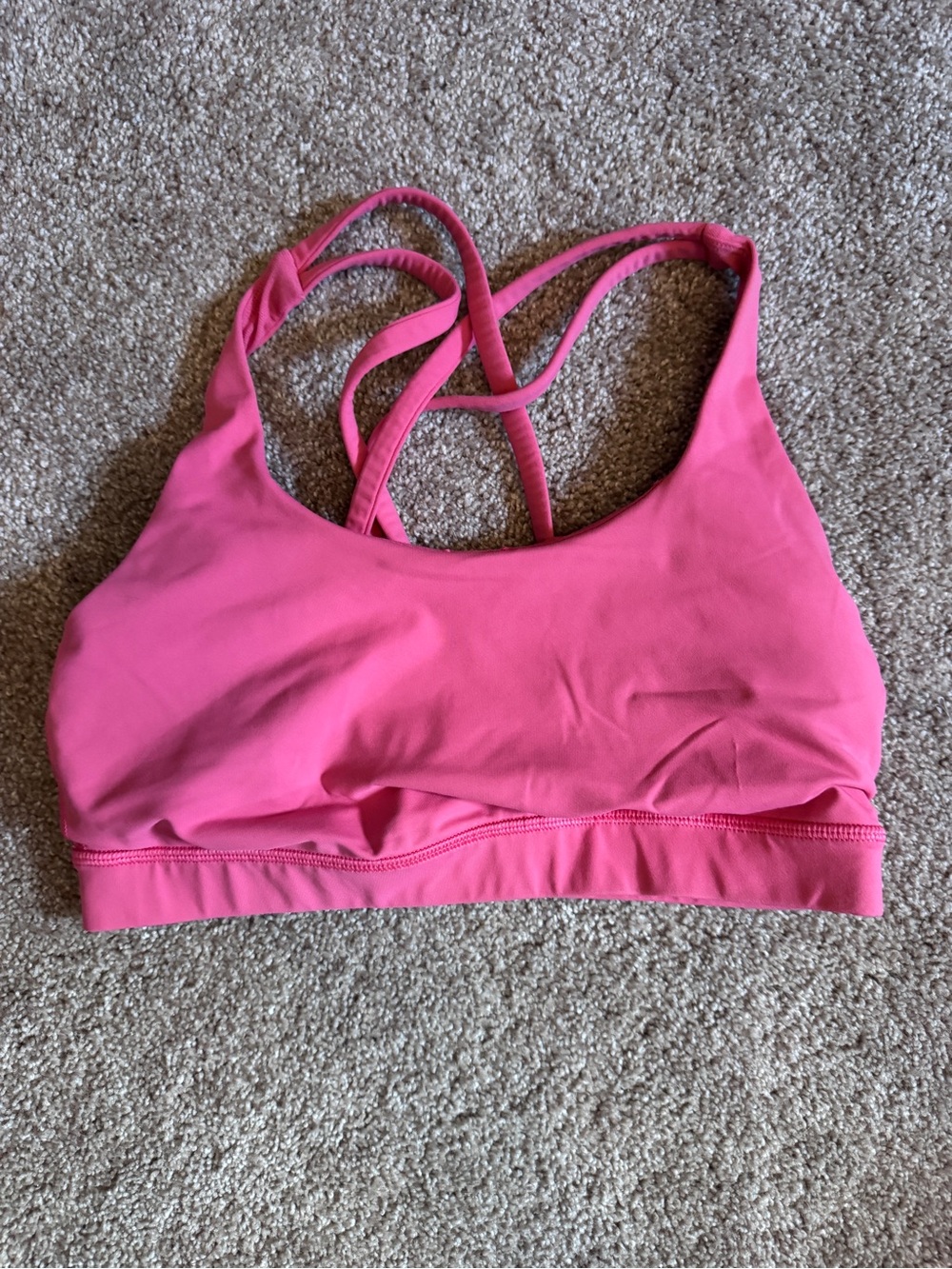 lululemon athletica energy bra pink size 6